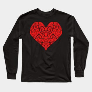 Heart Swirls Long Sleeve T-Shirt